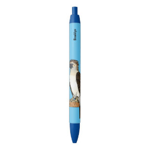 Philippine eagle bird cartoon illustration black ink pen
