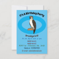 Philippine eagle bird cartoon illustration 