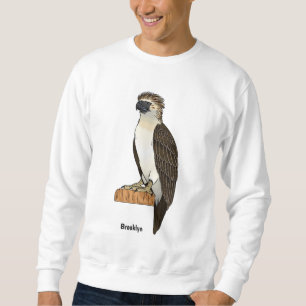 Philippine eagle bird cartoon illustration sweatshirt