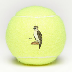 Philippine eagle bird cartoon illustration tennis balls