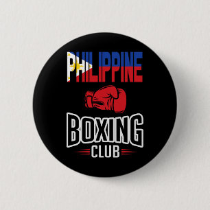 Philippine Flag Boxing Club Filipino Pinoy 6 Cm Round Badge