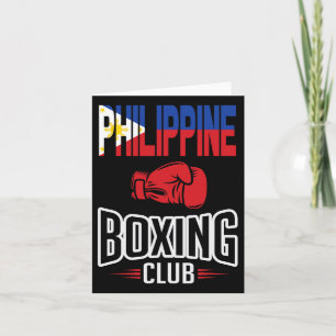 Philippine Flag Boxing Club Filipino Pinoy  Card