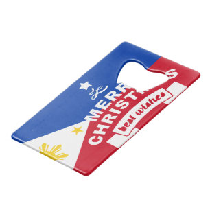 Philippine Flag Christmas: Merry Christmas & Best 