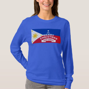 Philippine Flag Christmas: Merry Christmas & Best  T-Shirt