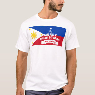 Philippine Flag Christmas: Merry Christmas & Best  T-Shirt