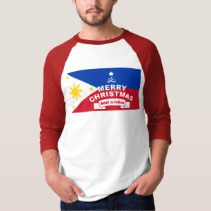 Philippine Flag Christmas: Merry Christmas & Best T-Shirt