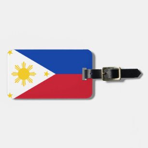 Philippine flag luggage tag