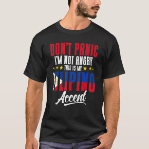 Philippine Flag My Filipino Accent Pinoy Filipino T-Shirt