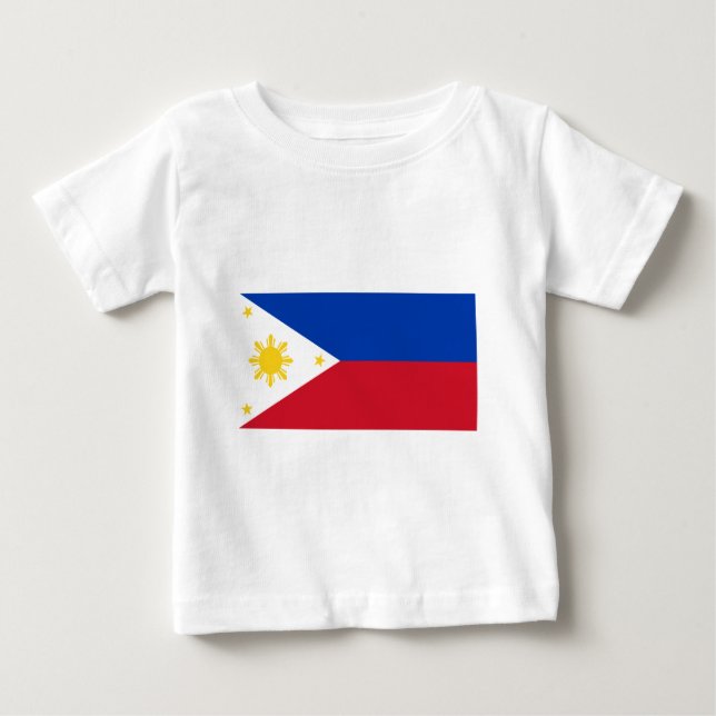 Philippine Flag, Philippine Islands National Flag Baby T-Shirt (Front)