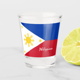 Philippine Flag & Philippines country patriot Shot Glass