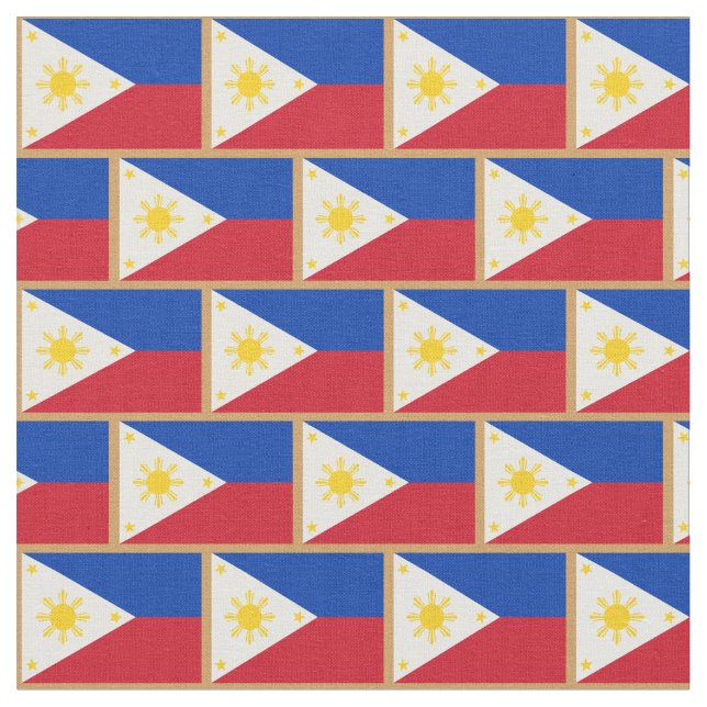 Philippine Flag & Philippines fashion Fabric sport (Close Up)