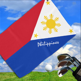Philippine Flag & Philippines golf holiday /sports Golf Towel