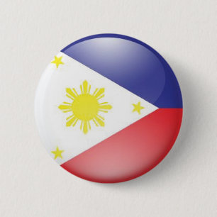 Philippine Flag (round) 6 Cm Round Badge