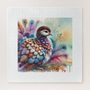 Philippine megapode 161024AREF138 - Watercolor Jigsaw Puzzle