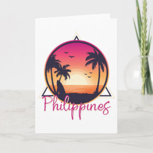 Philippine Pride Beach Surfing Gift Philippines Card