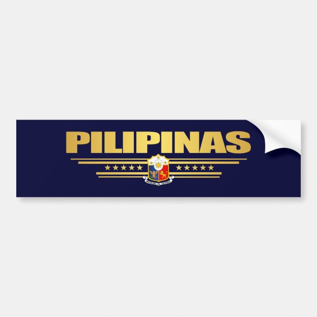 "Philippine Pride" Bumper Sticker (Front)