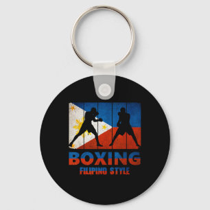 Philippine Vintage Style Boxing Great Filipino Box Key Ring