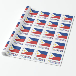 Philippines and Filipino Flag Gift Wrapping Paper