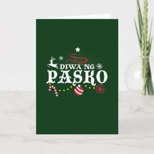 Philippines Christmas Tagalog - Diwa ng Pasko  Card