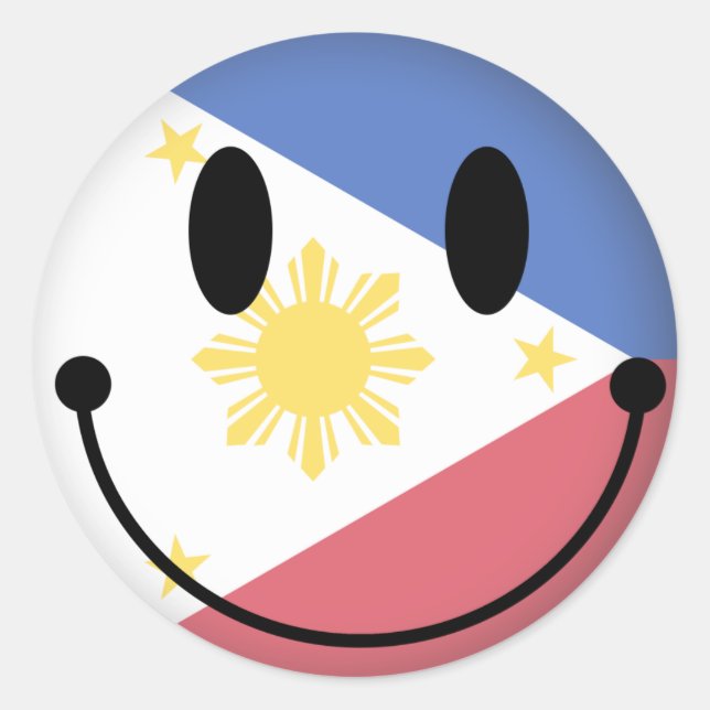 Philippines Classic Round Sticker (Front)