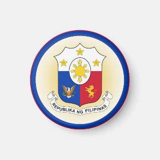 Philippines Coat of Arms Circle Shape Magnet
