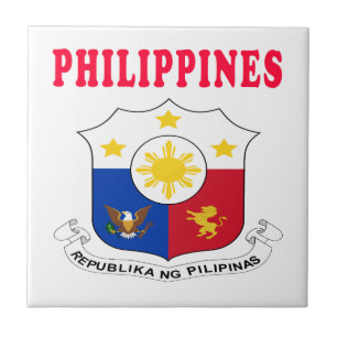 Philippines Coat Of Arms Designs Tile