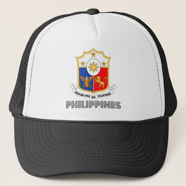 Philippines Coat of Arms Trucker Hat (Front)