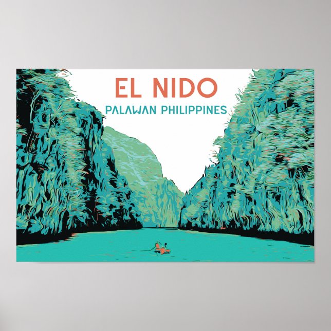 Philippines, El Nido Palawan wonder of nature Poster (Front)
