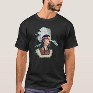 Philippines Filipina Alaska Woman Girl Flag Alaska T-Shirt