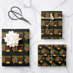Philippines Filipino Christmas Maligayang Pasko Wrapping Paper Sheet