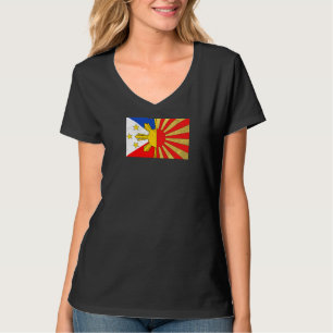 Philippines Filipino Japanese Japan Japino Flag Fr T-Shirt
