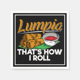 Philippines Filipino Lumpia Food Quote Napkin