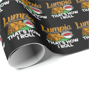 Philippines Filipino Lumpia Food Quote Wrapping Paper