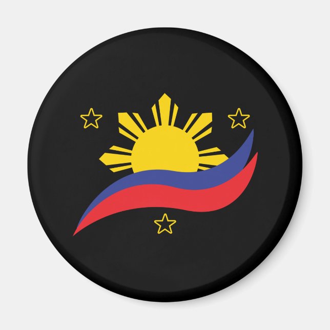 Philippines Filipino Pinoy Flag Magnet (Front)