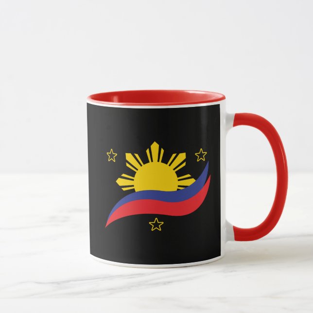 Philippines Filipino Pinoy Flag Mug (Right)
