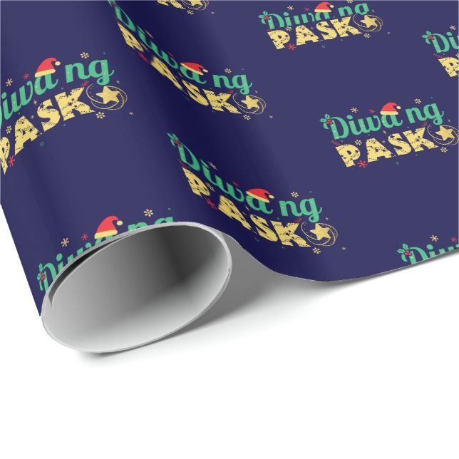 Philippines Filipino Spirit of Christmas Wrapping Paper (Roll Corner)