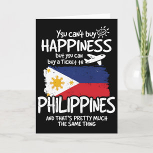 Philippines Filipino Vacation Vintage Souvenir Man Card