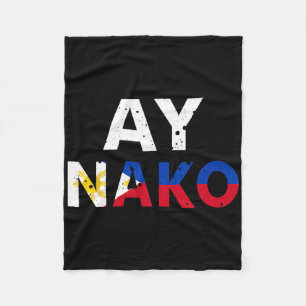 Philippines Filipino Vacation Vintage Souvenir Man Fleece Blanket