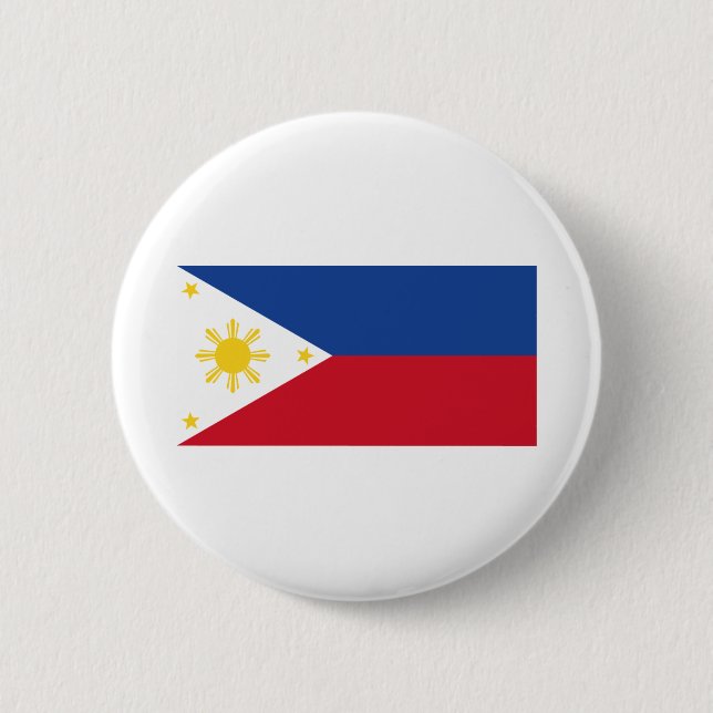 Philippines Flag 6 Cm Round Badge (Front)
