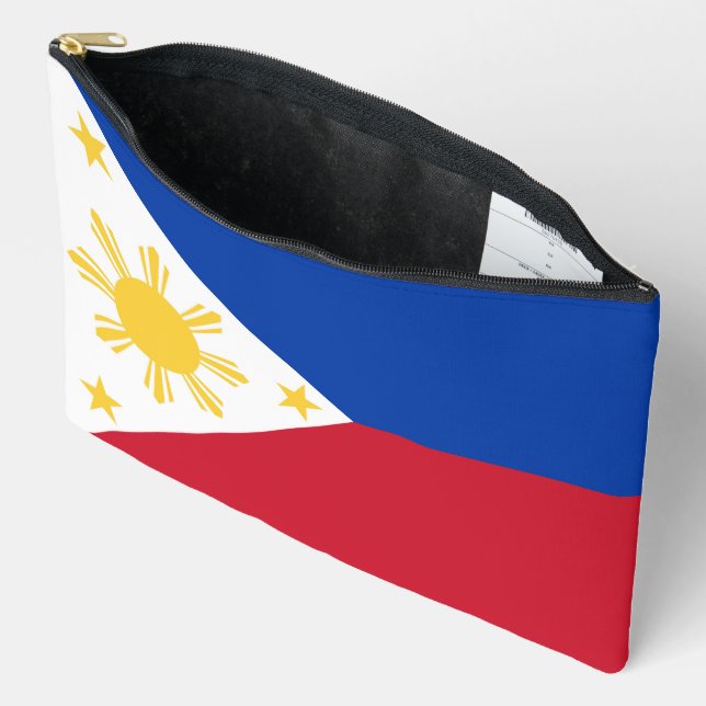 Philippines flag accessory pouch (Open)