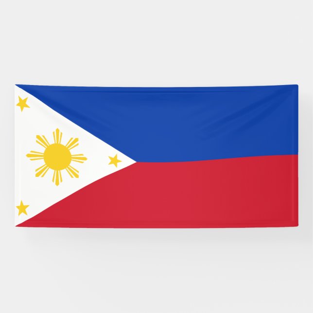 Philippines Flag Banner (Horizontal)