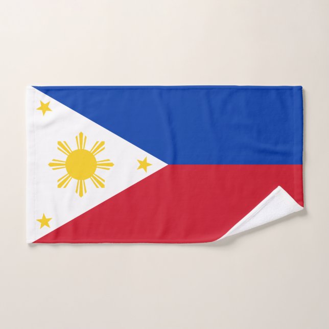 Philippines Flag Bath Towel Set (Hand Towel)