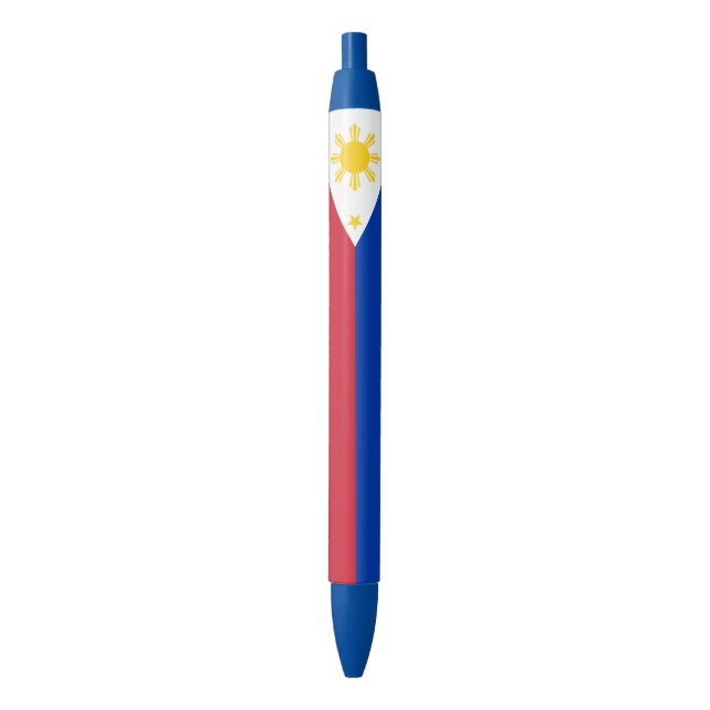 Philippines Flag Black Ink Pen (Front Vertical)