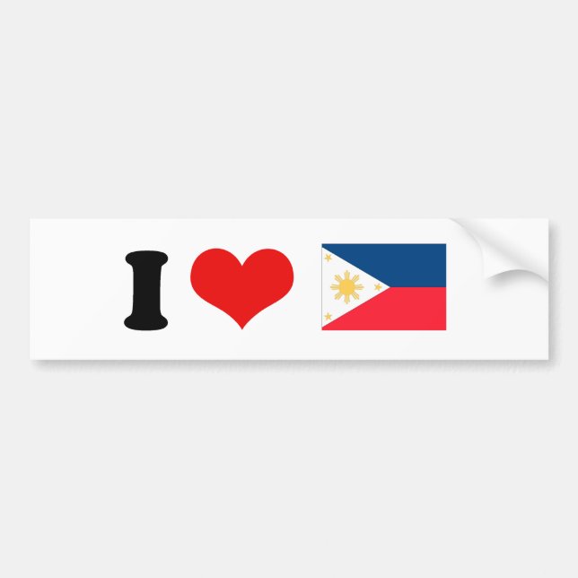 Philippines Flag Bumper Sticker (Front)