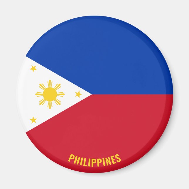 Philippines Flag Charming Patriotic Magnet (Front)