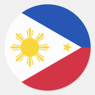 Philippines Flag Classic Round Sticker