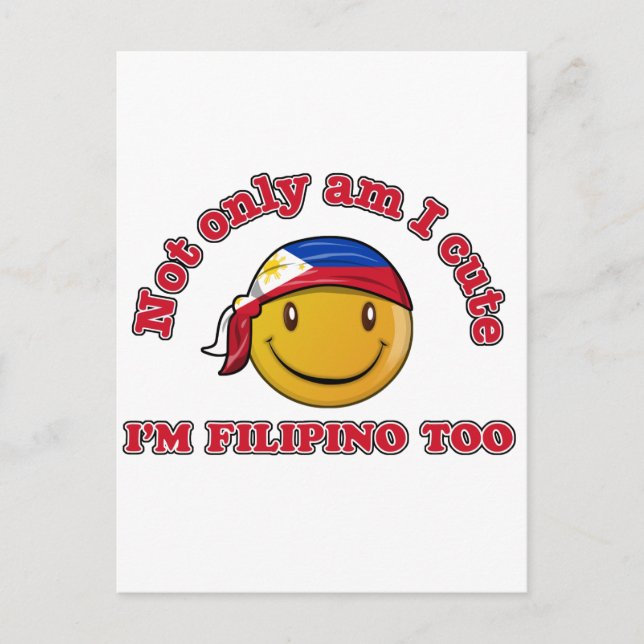 Philippines flag designs postcard (Front)