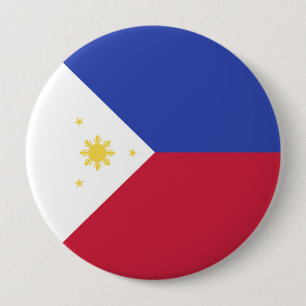 Philippines Flag Emblem 10 Cm Round Badge