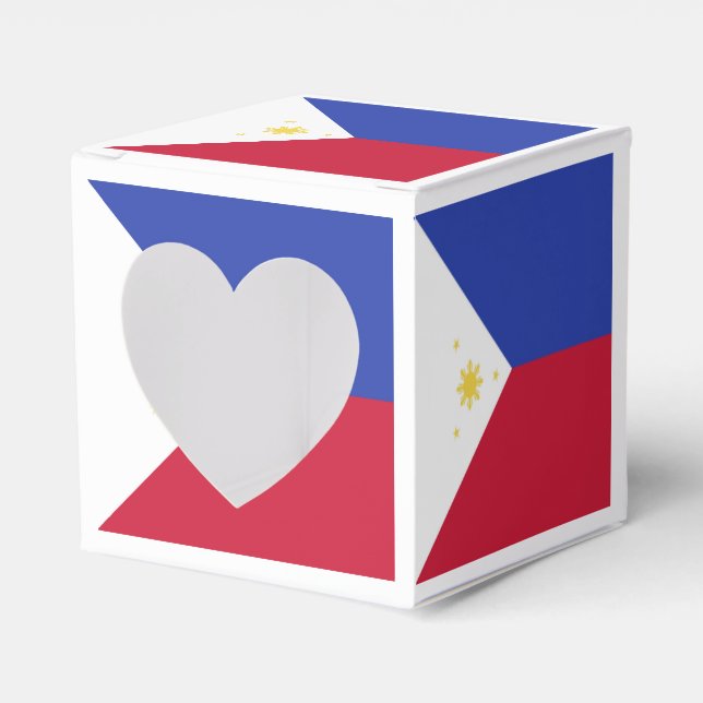 Philippines Flag Emblem Favour Box (Front Side)