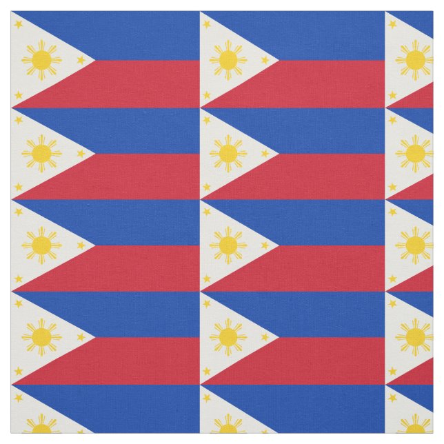 Philippines Flag Fabric (Swatch)